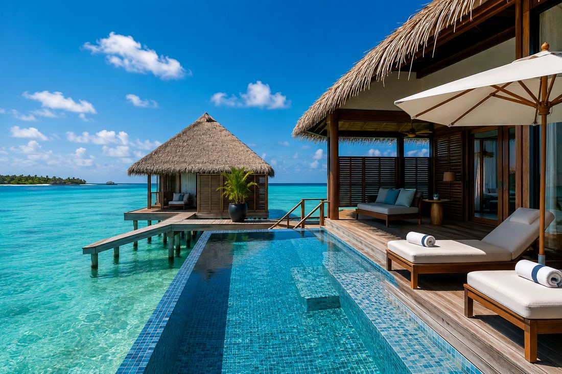 Overwater suite in the Maldives